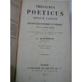 THESAURUS  POETICUS  LINGUE  LATINE   -  L. QUICHERAT